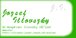 jozsef illovszky business card